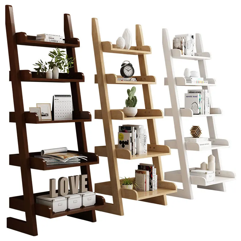 

Solid wood bookshelves, school shelves, simple and modern corner desks, students