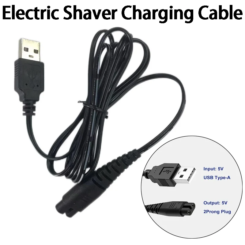 Interface Electric Shaver Charging Cable Compatible with for Hatteker Hair Clipper Charger for RFC-598 RFC-588 RFC-690 RSCX-7568