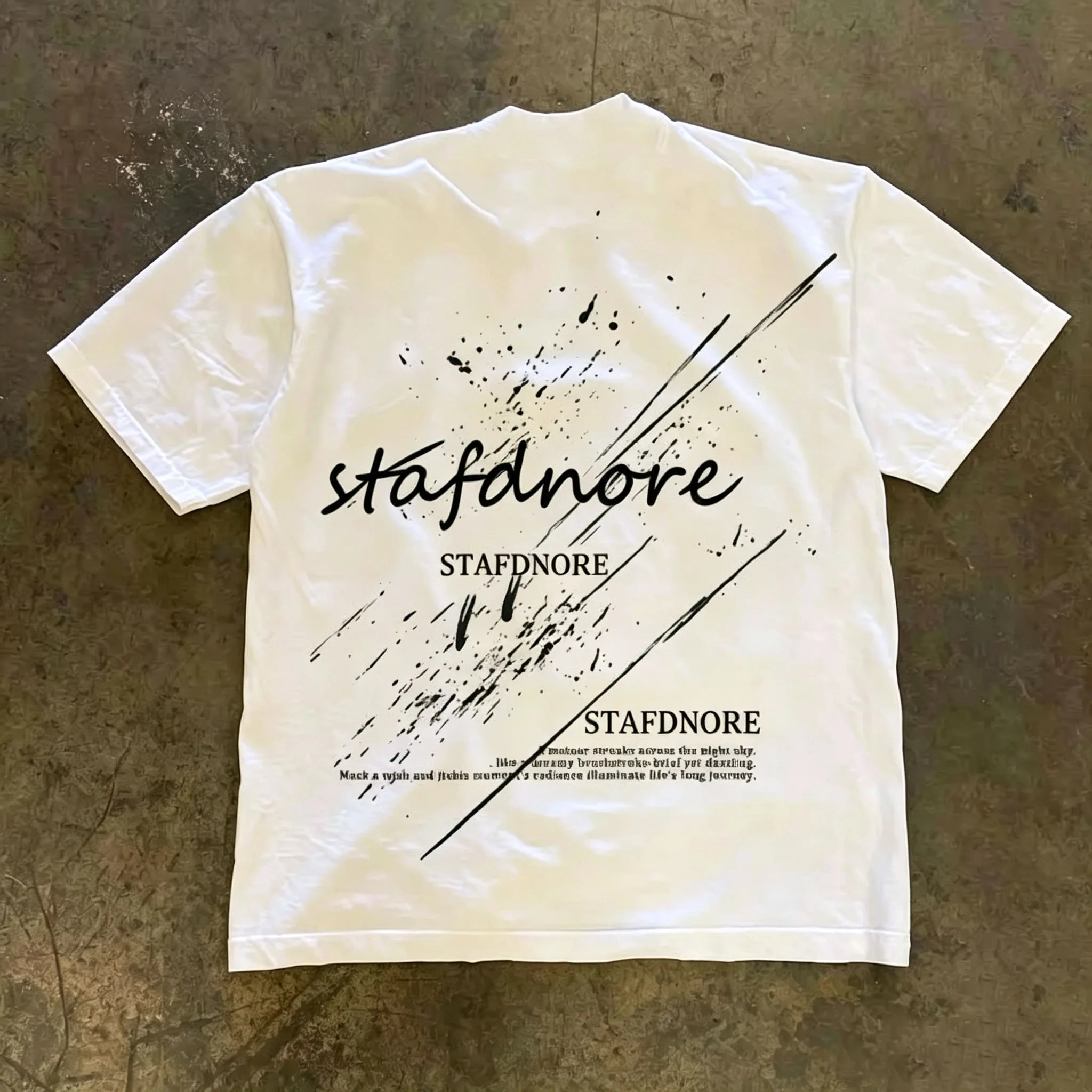 Pure Cotton Short Sleeve T-Shirt Double Thread Loose Fit Male Female Couples Comfortable Breathable Summer Fashion T-Shirt