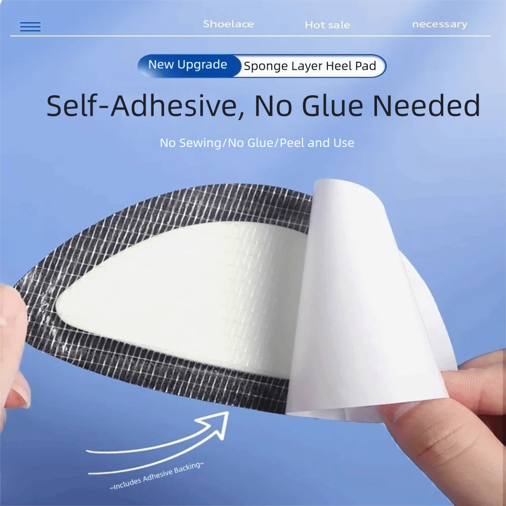 1Pair Adhesive Heel Protector Stickers Patch Breathable Invisible Shoe Pads Patch Leather Waterproof Foot Care Pads