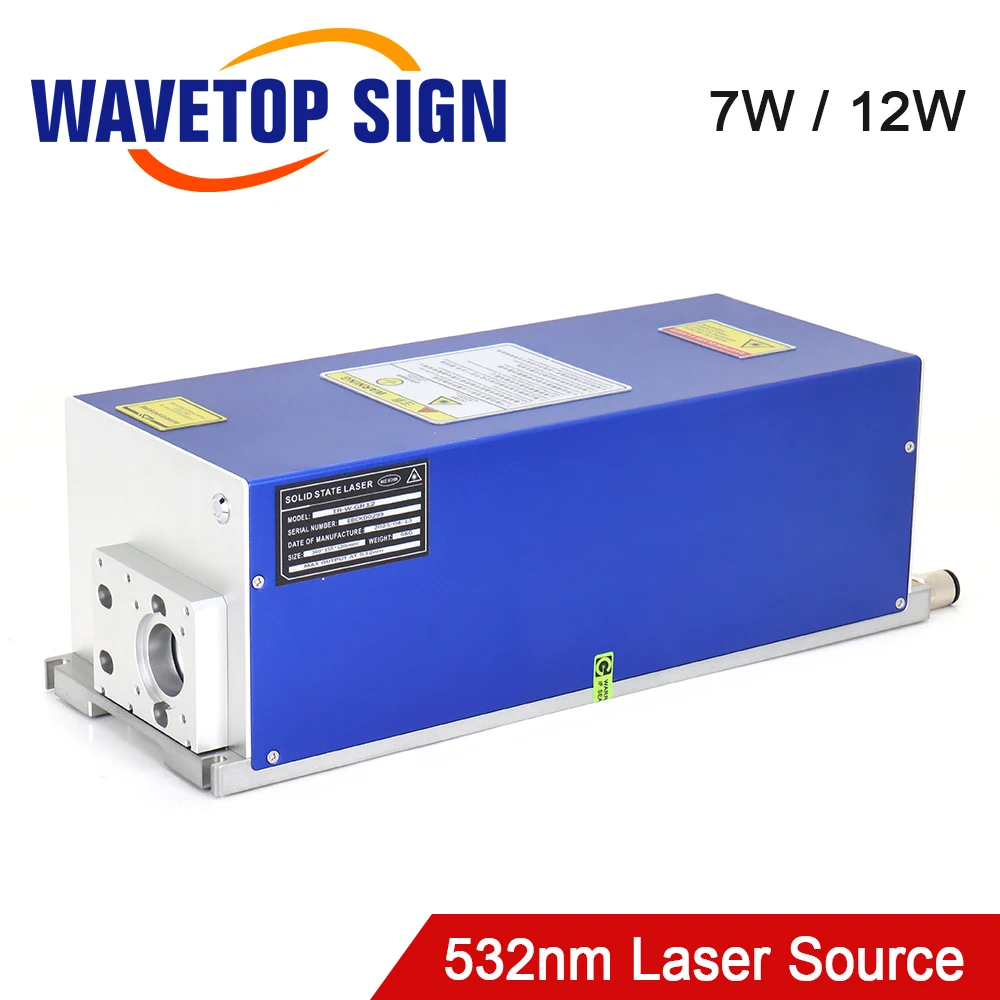 WaveTopSign 532nm 7W 12W Integrated Water Cooled Air Cooled Green Laser Module Laser Source For Green Laser Marking Machine