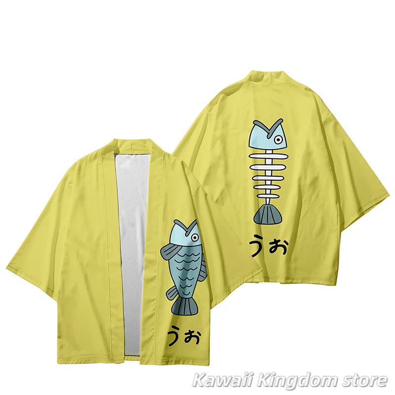 دان دا دان تاكاكورا كين هاوري عباءة فضفاضة انمي ياباني كيمونو تأثيري حلي سترة Harajuku سترة