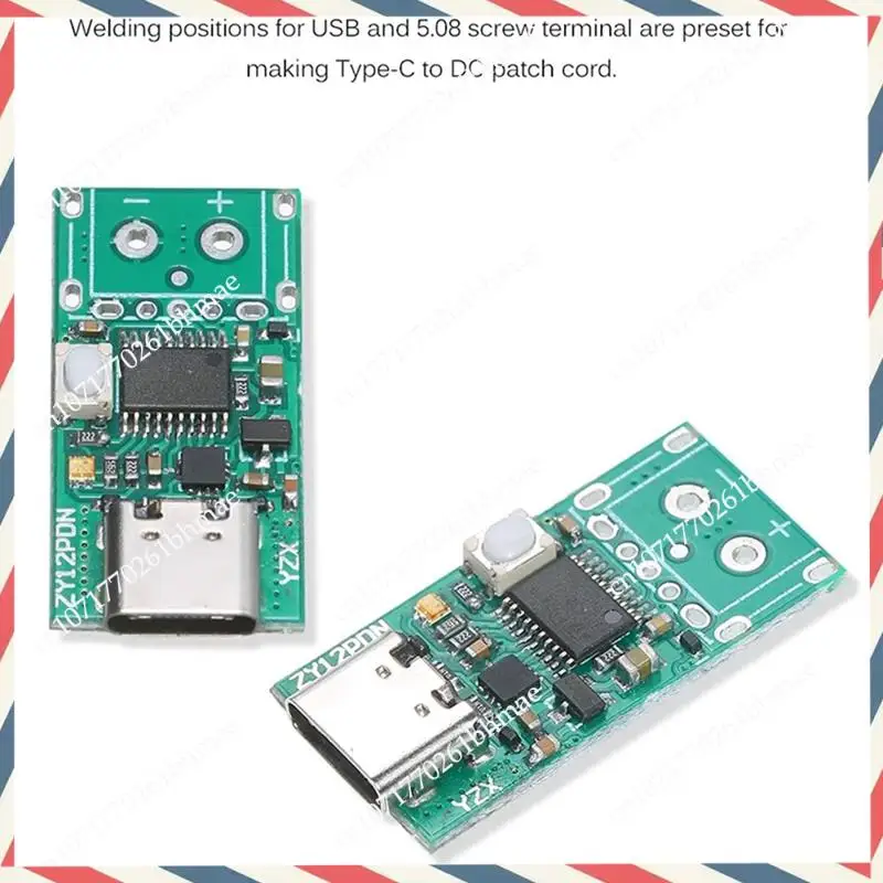 

-A21Z 2 шт. ZY12PDN USB-C PD2.0/3.0 в преобразователь постоянного тока, модуль питания, приманка, быстрая зарядка, триггер, детектор заливки, тестер