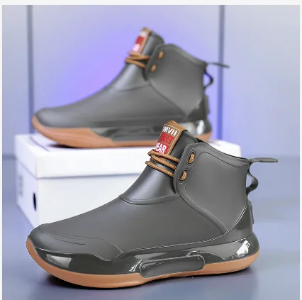 Bottes de pluie imperméables et antidérapantes pour femmes, chaussures de pluie portables pour l'ext