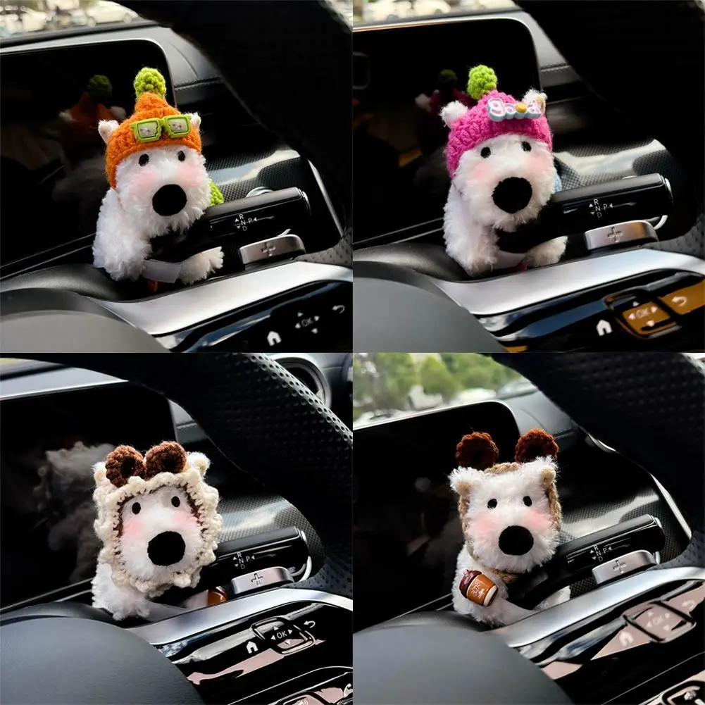 Car Gear Shift Decoration Accessories Cute Dolls With Turn Signal Windshield Wiper Rearview Mirror Auto Ornament Children\'s Toy