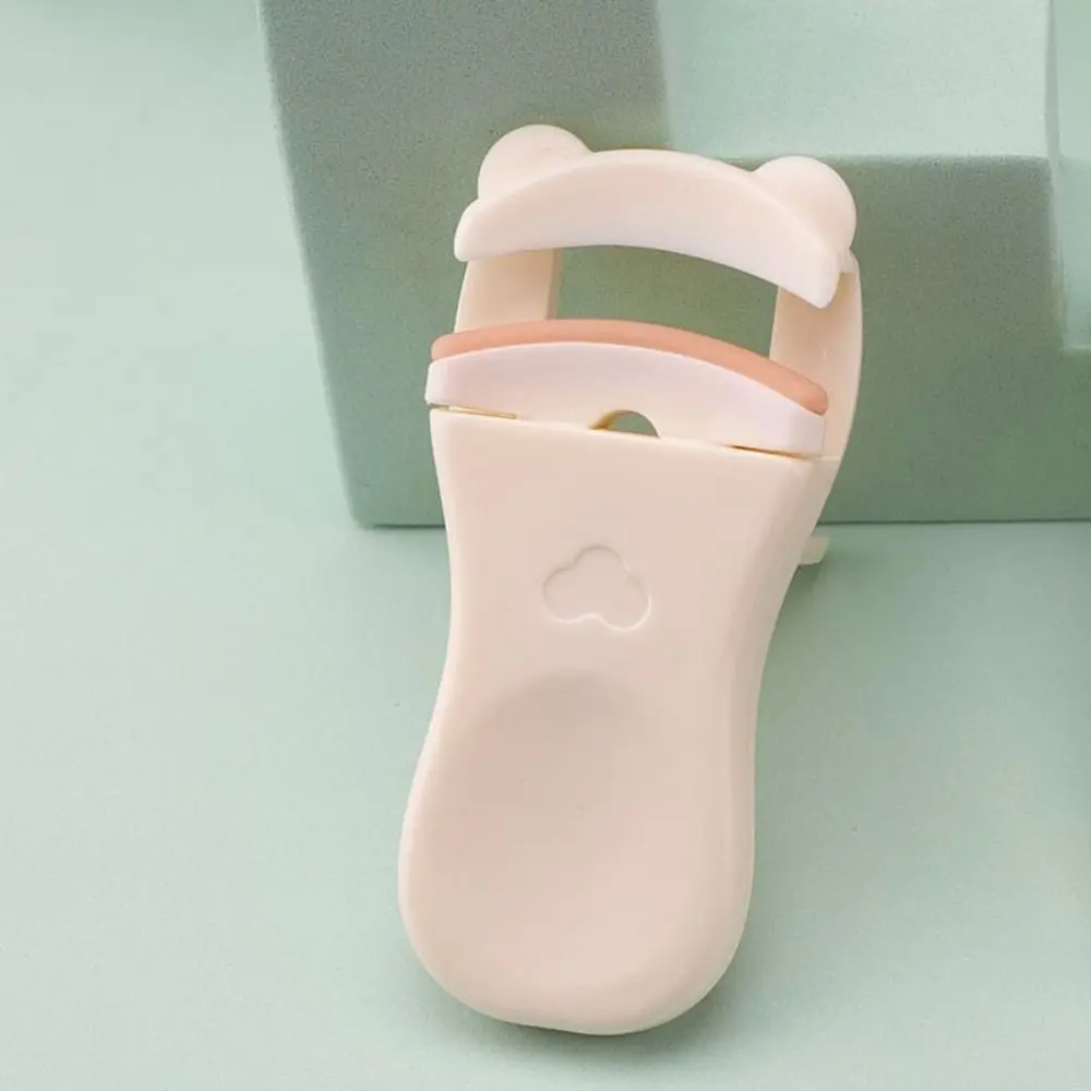 Cute Bear Shape Design Eyelash Styler Cream/pink Wide Angle/partial Convenient Eyelash Curler Plastic Material