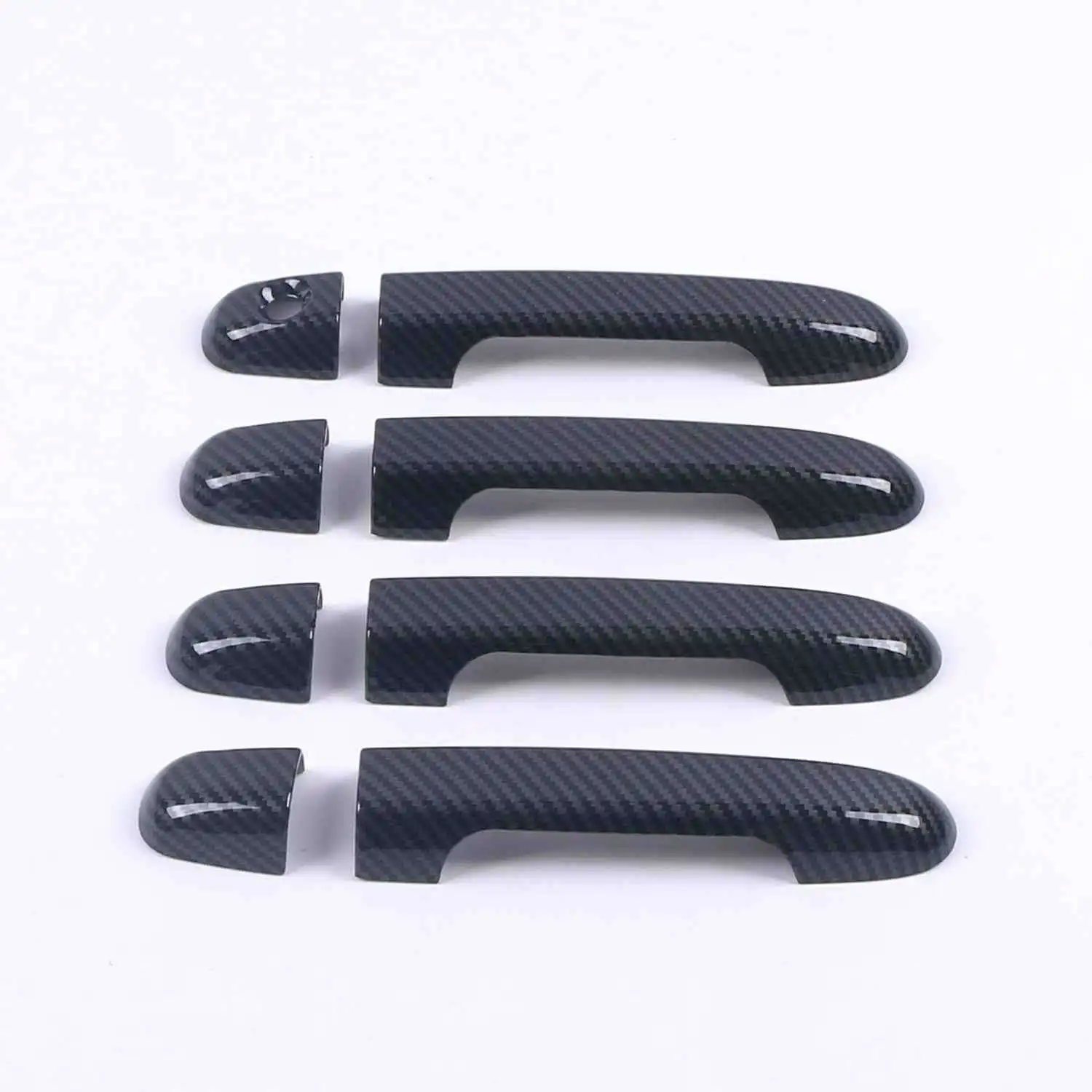 For Hyundai i20 2008 2009 2010 2011 2012 2013 ABS Carbon Fiber Door Handle Cap Cover Trims Decoration Sticker Car Accessories