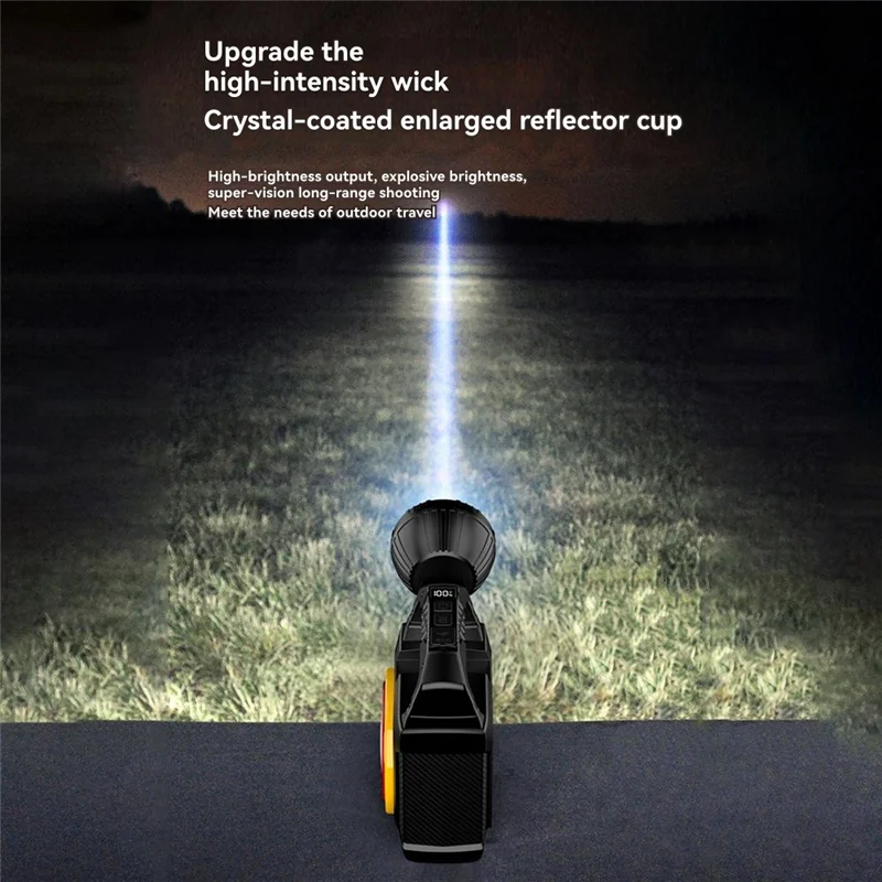 B50C Multi-Functional Outdoor Portable Solar Flashlight USB Rechargeable Built-In Hardware Tools Torch Screw Set