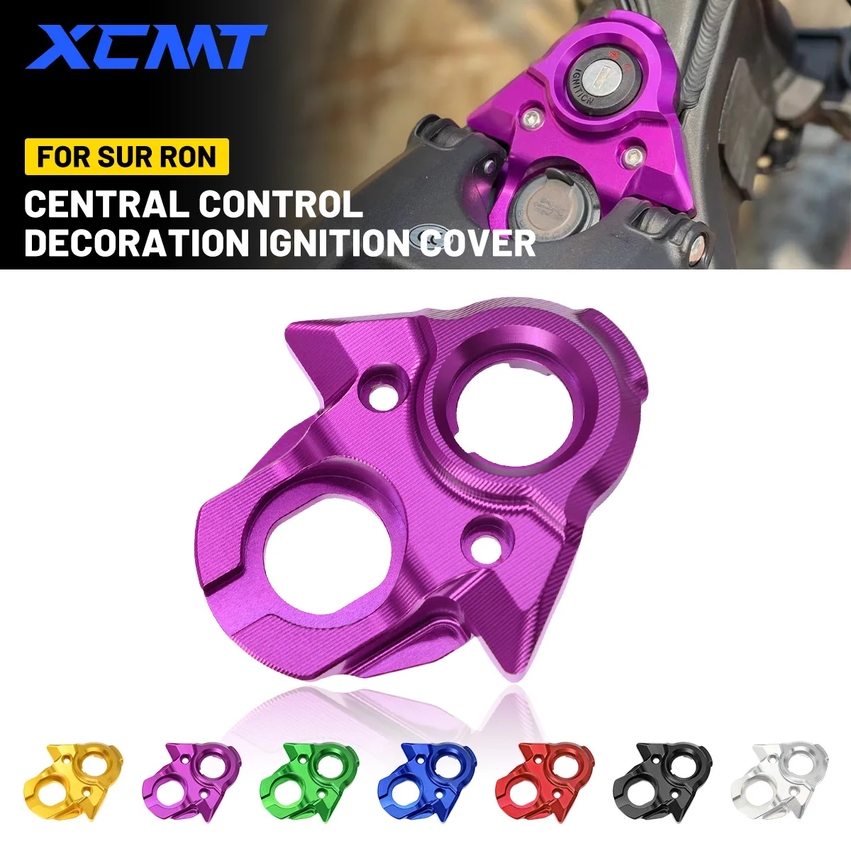 

For SURRON Light Bee X Central Control Decorative Cover Scooter Dirt Bike USB CNC SUR RON Key Plate Center Console Trim Cover