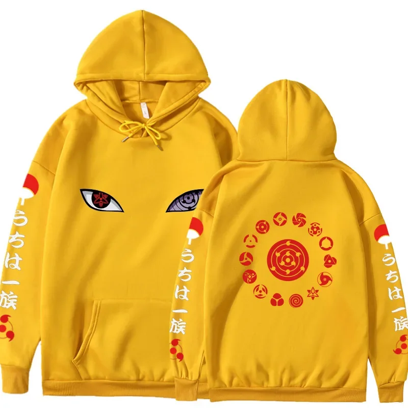 2025 Naruto Manga Inspired Hoodie AutumnWinter LaidBack Sweatshirt Unisex Fashion Top Hoodies Women