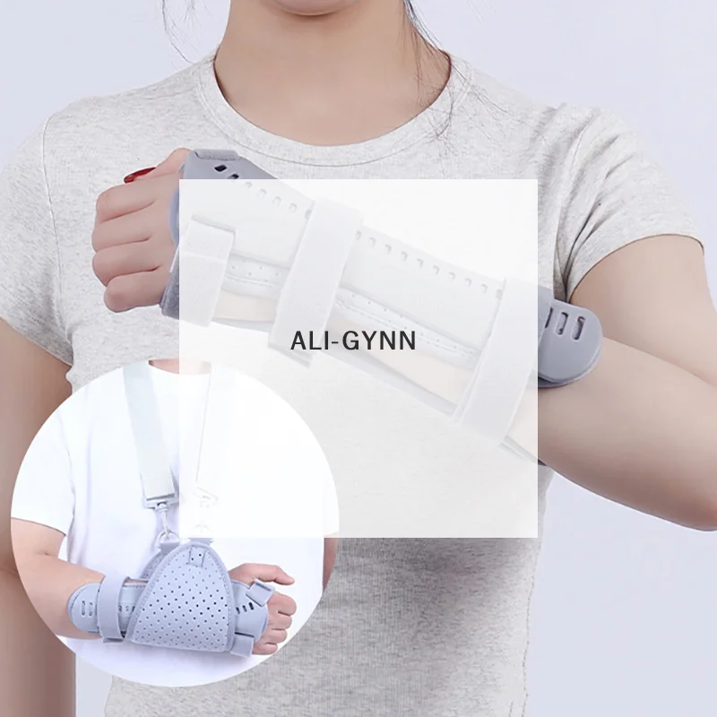 جبيرة ضغط على الوجهين تدعم دعامة المعصم مريحة للتنفس ودعامة معصم ثابتة جبيرة يدوية لإعادة تأهيل الكسر #1