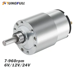 Miniature High Torque DC Motor Gearbox 6V/12V/24V 7RPM~960RPM Eccentric Shaft Gear Motor Reduction DC Brush Motor