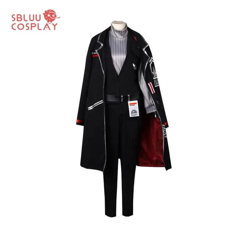 

SBluuCosplay Faust Cosplay Costume Limbus Company Cosplay Black Long Coat Uniform Suit Men Women Halloween Party Carnival