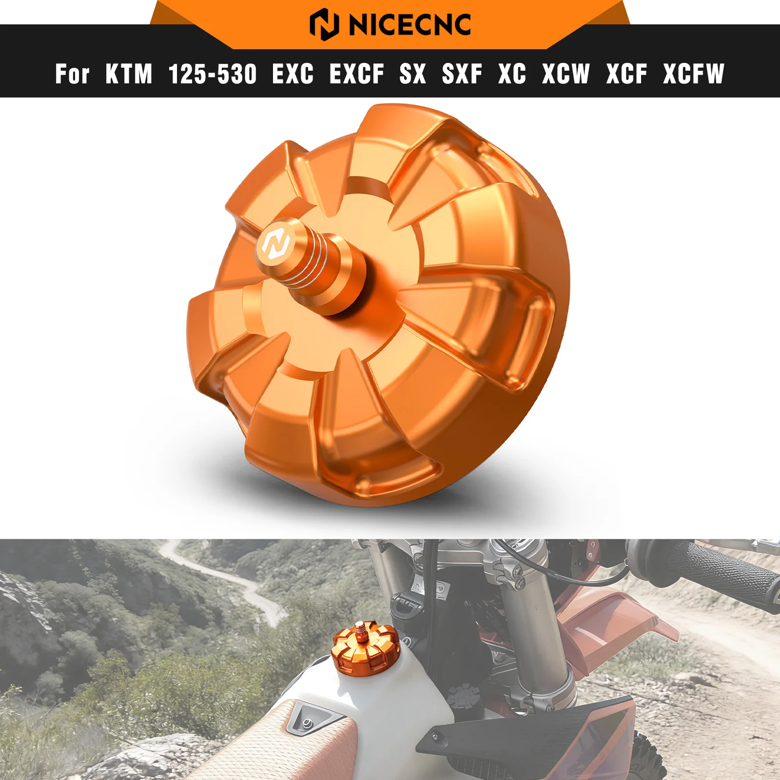

NICECNC For KTM EXC 300 2014-2026 Fuel Tank Cap For KTM EXC-F 350 SX 125 SXF 450 XC XCF XCW XW-F Husqvarna TE 300 GasGas EC 300