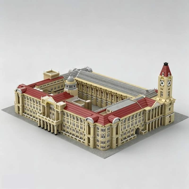 19599PCS Birmingham Council House Museum Gallery Architecture Model Custom Puzzle DIY Assembly Building Blocks Collection Gift