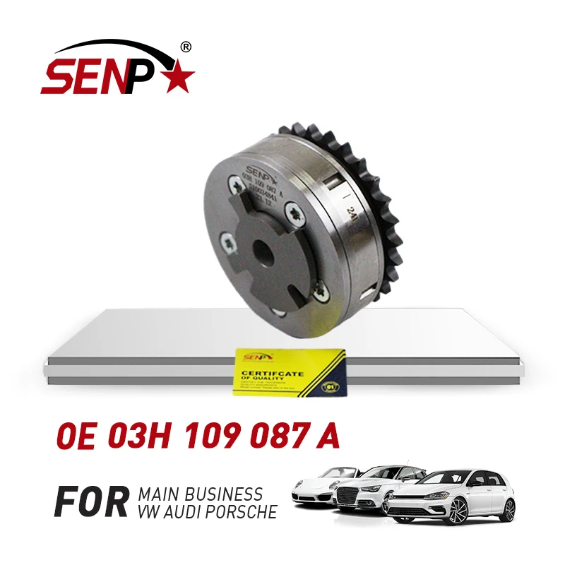SENP Sensor System Engine Timing Camshaft Sprocket Intake Camshaft Adjuster Unit for Audi Q7 3.6 OEM 03H 109 087 a