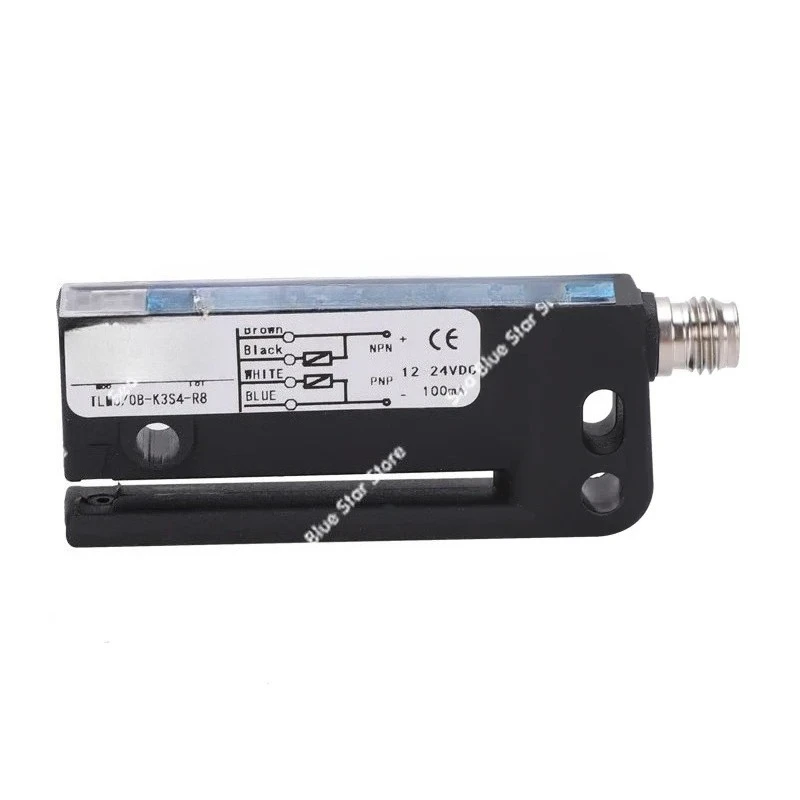 

Label sensor detects high-speed response of transparent label, labeling machine induces electric eye slot ultrasonic wave