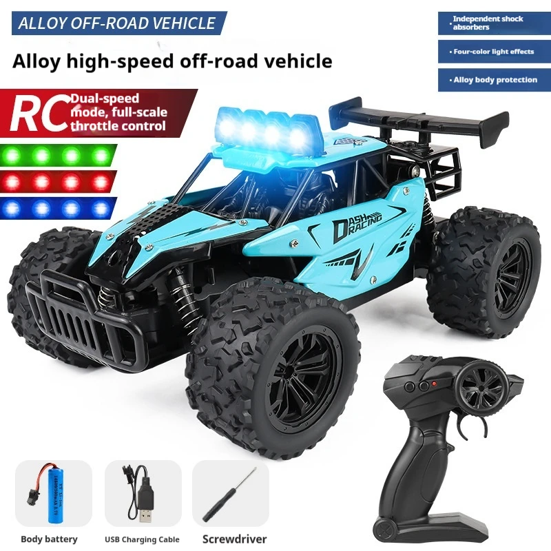 Rc Alloy Off Road Vehicle 1 16 Scale 2 4g Full Proportional Remote Control High Speed Racing Car With Led Light 2026 New Model