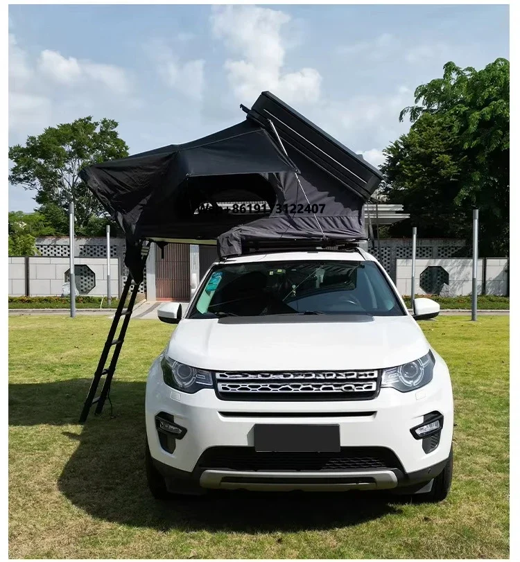 Car Roof Tent Canopy for Self-driving Tours Aluminum Double-layer Tent Fully Automatic Rain-proof Car Roof New Outdoor Camping.