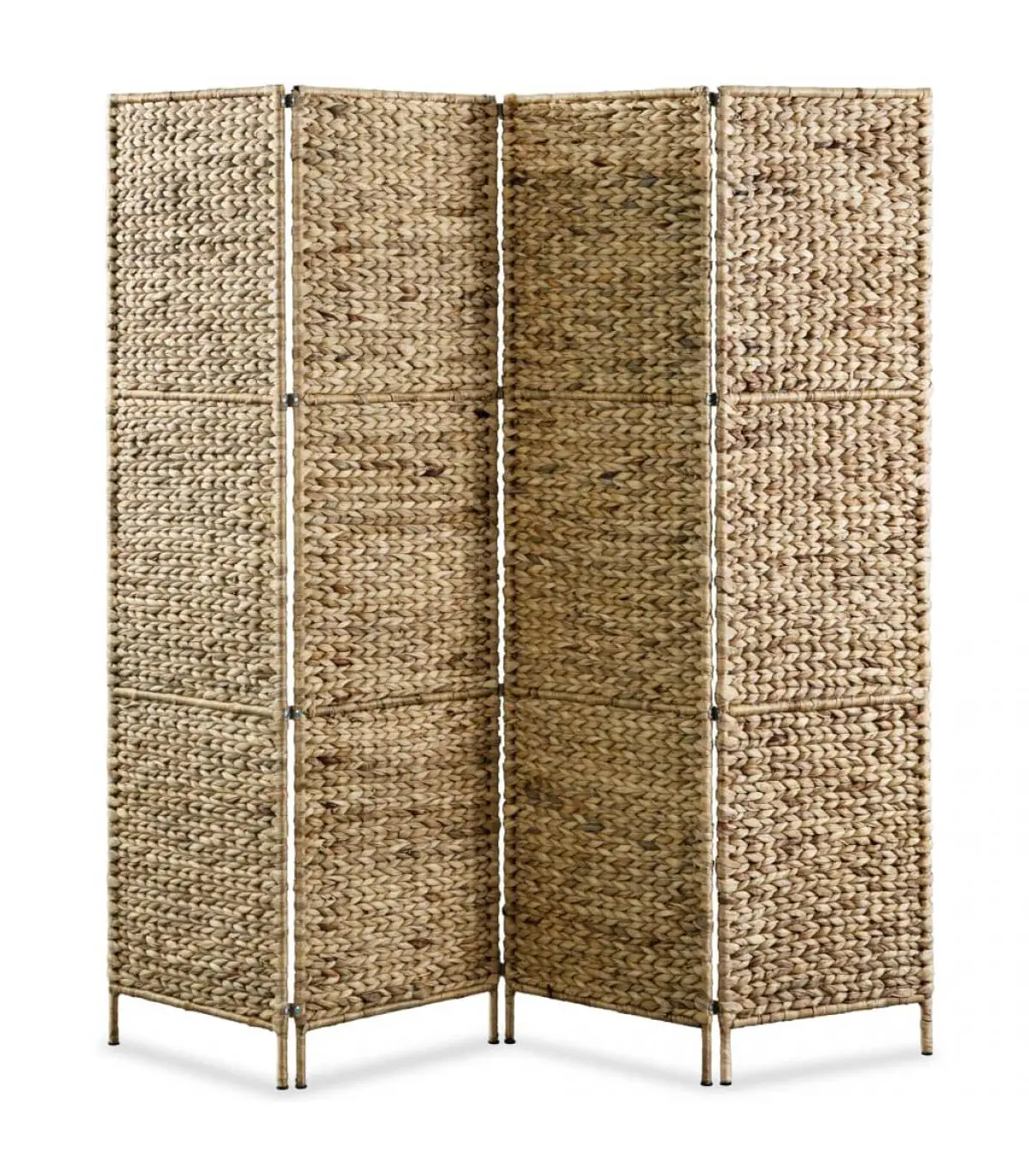 Room dividers screen divider 4 water hyacinth panels 154x160 cm