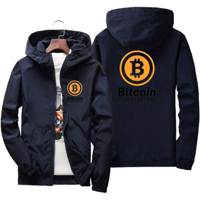 

2025 New High-Quality Men'S Windproof Jacket, Large Waterproof Jacket With Mountain And Bicycle Hood, For Spring Autumn Bitcoin