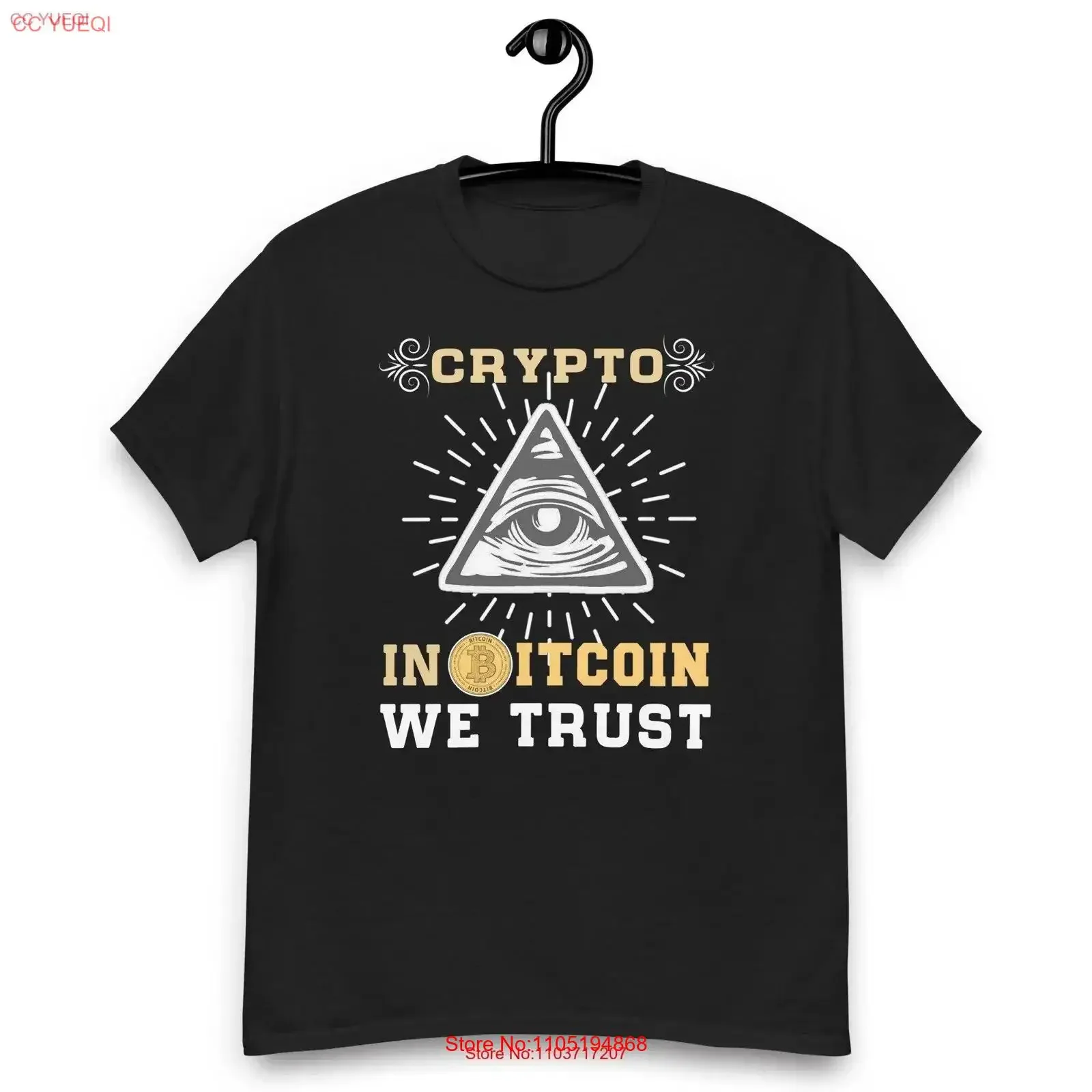 In Bitcoin vertrauen wir Crypto T-Shirt BTC Eine neue Art Geld nur Hodl It Kryptowährung Vintage gewaschen atmungsaktiv lässig