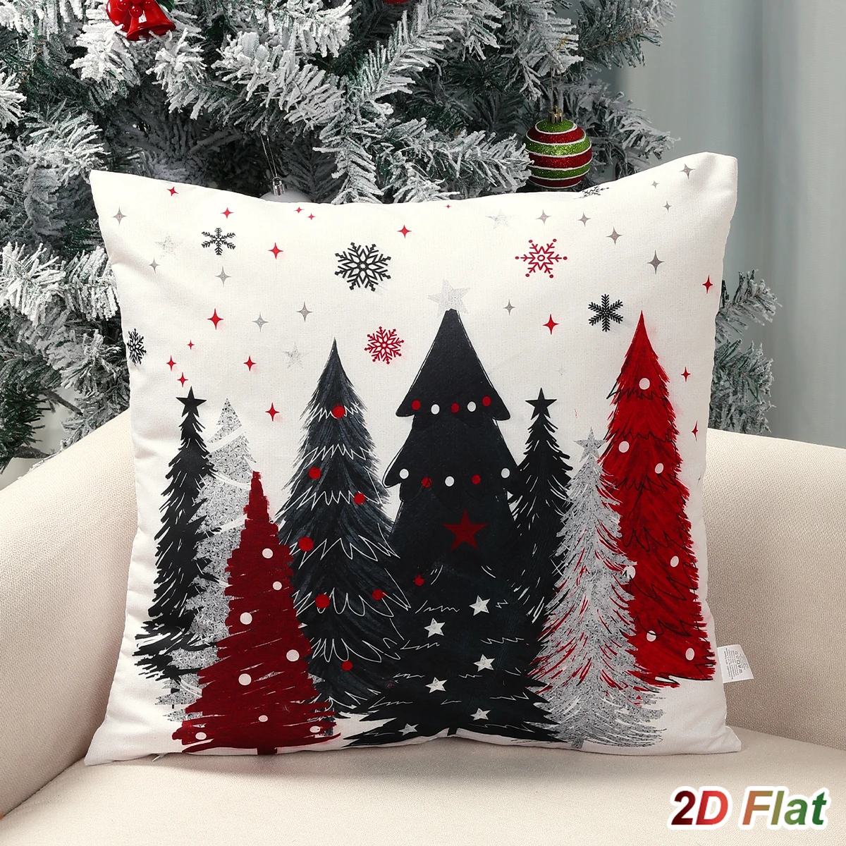 Christmas Pillow Cases Merry Christmas Decorations for Home 2026 Xmas Tree Sofa Cushion Cover Navidad Natal New Year Gift 2027