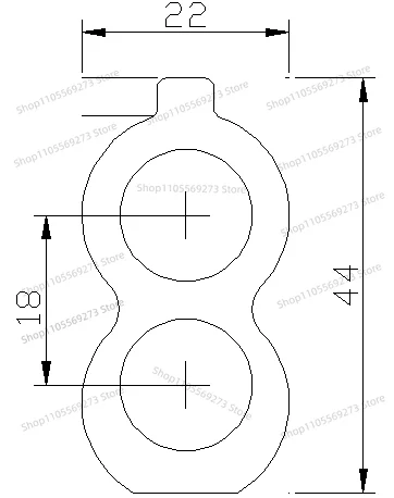 Bipolar Electrode Experimental Electrode Sheet 44*22mm EMG Signal Acquisition Double Button Electromyography Electrode Sheet