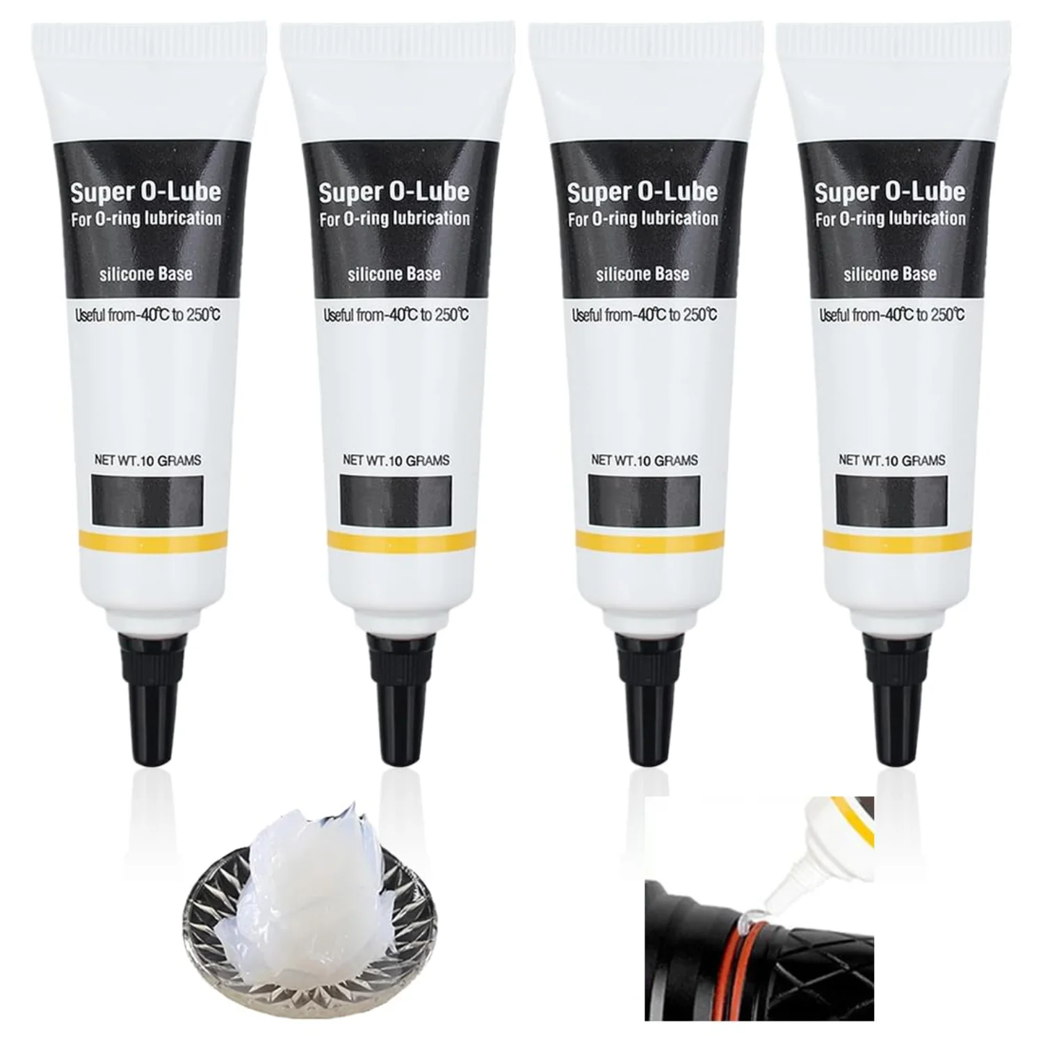 Silicone Grease ORing Grease Waterproof Seal Ring Lubricant for Coffee Machine Bathroom Equipment High Low Temperature Resistant