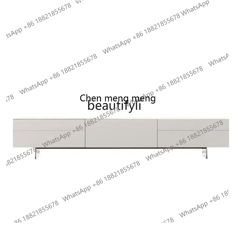 ss 8350  Nordic Living Room Side Cabinet Gray White Floor Cabinet Log Modern Simple TV Cabinet