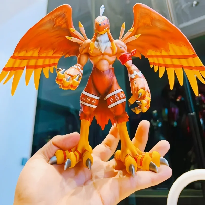 New Arrival Digital Monster Anime Figures Birdramon And Garudamon Figure Gk Pvc Statue Doll Collection Decoration Toys Xmas Gift