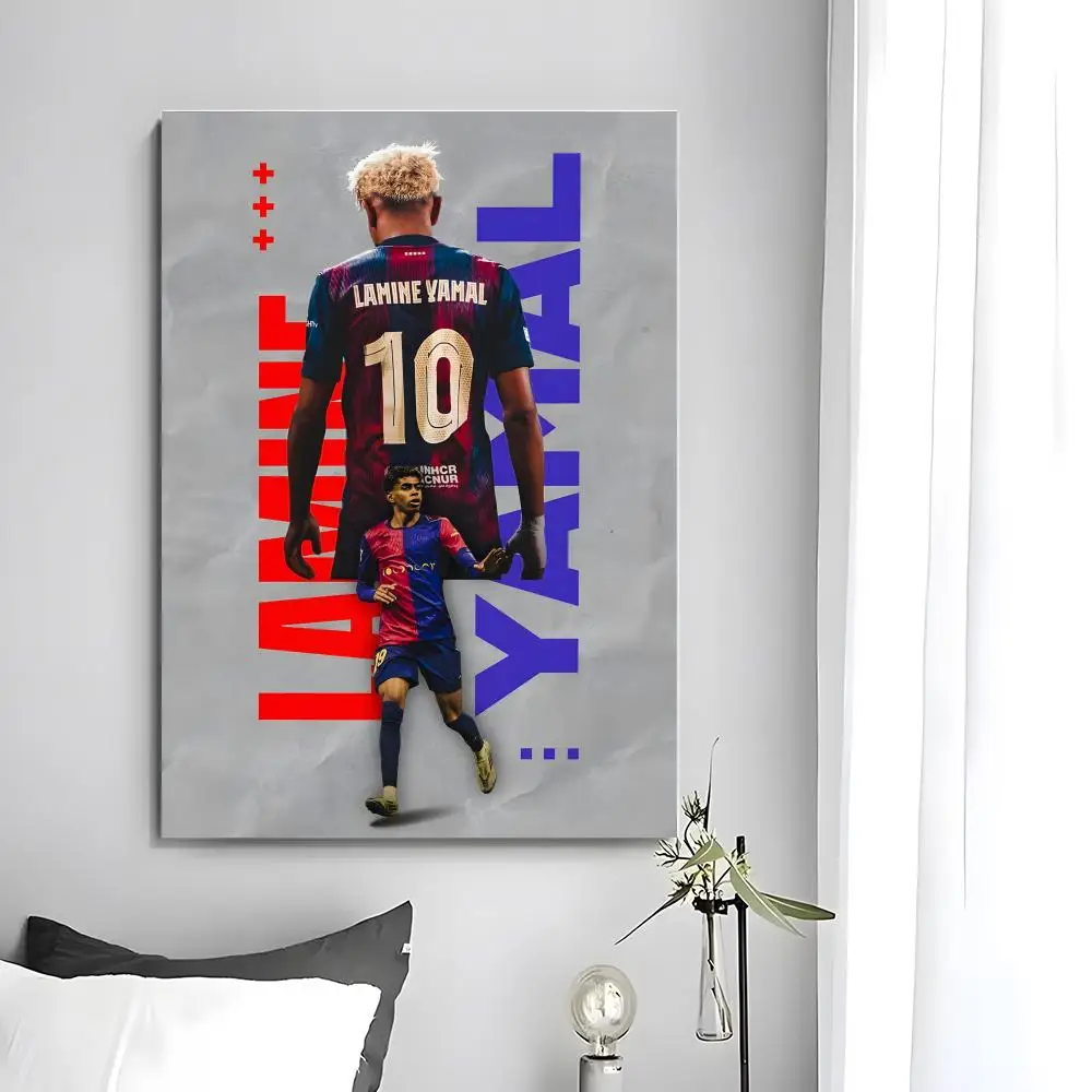 Fußball-Poster L-Lamine Y-YaS Poster Wandkunstdruck Geeignet für Wohnzimmer Schlafzimmer Bar Salon Heimdekoration Geschenk – Detail 5