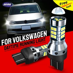 2*W21W 7440 LED Daytime Running Light Blubs No Error For VW Passat B8 Caravelle Ransporter Transporter T6 Touran 5T1 EOS Polo 6C