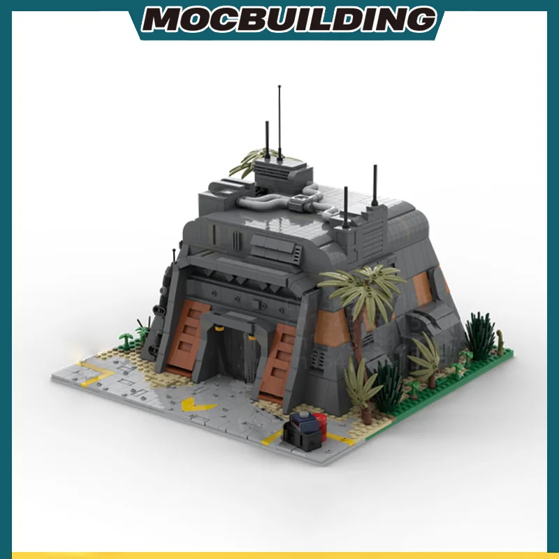 Bunker or Barracks Military Base Fortress MOC Building Block DIY Assemble Bricks Model Space Architecture Toys Gifts 1954PCS