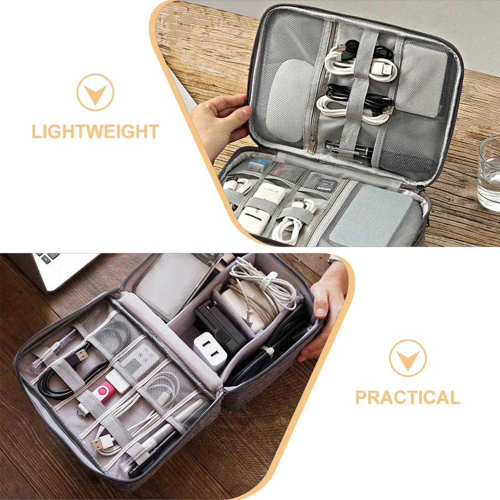 

Travel Cable Organizer Case Small Lightweight Earphone Storage Bag Portable Digital Accessories Pouch Earphone Organizer Bag