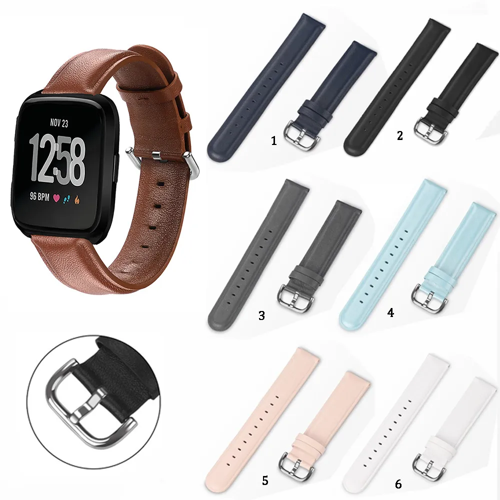 

High Quality Leather Bands Strap for Fitbit Versa 2 / Versa Lite / Versa 1/ SE