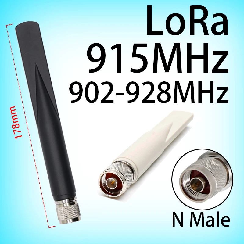 

915MHz antenna 906MHz 923MHz N-type head Omni outdoor 902-928MHz 802.11ah Mini Antenna for LoRa Wan Gateway HaLow Application