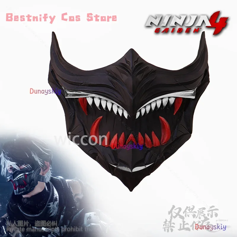 

CosplayNINJA GAIDEN 4 Cosplay 3D Polylactic Acid Mask Props Accessories For Halloween Christmas Party Cos Silvery Customized Ani