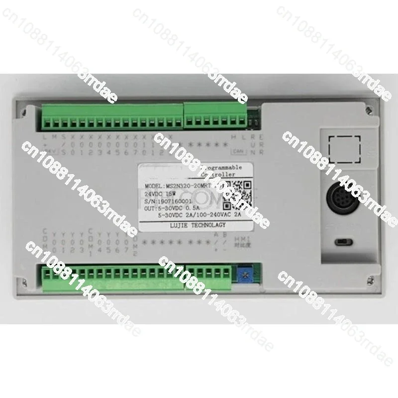 2-in-1 PLC & HMI Integrator FX2N 20 24MRT + OP320 Text Display TD 3.7'' RS485 Modbus RTU, 4AD 2DA NTC Optional