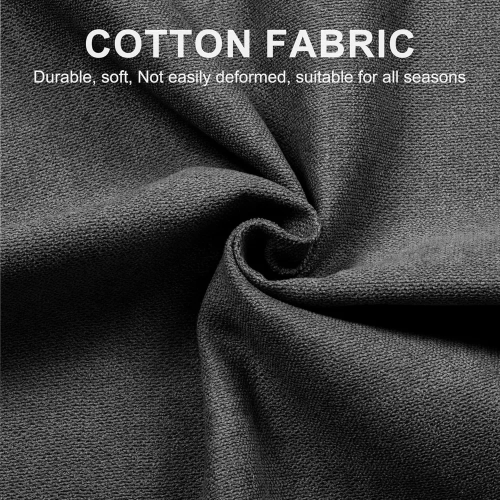 أريكة نوم قابلة للتحويل مع مساحة تخزين، سرير أريكة من قماش الكتان على شكل حرف L لغرفة المعيشة #5