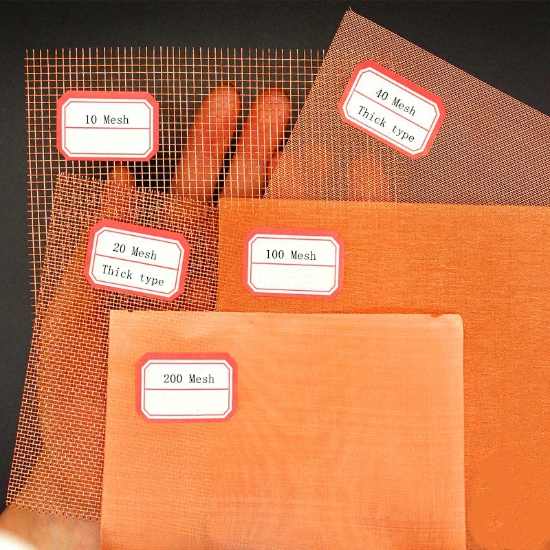 10-250  Mesh  ,Copper ,brass Mesh Coarse Dense Gauze Cloth ,Width All Size Copper Net Copper Wire Net Metal Screen Cloth Copper