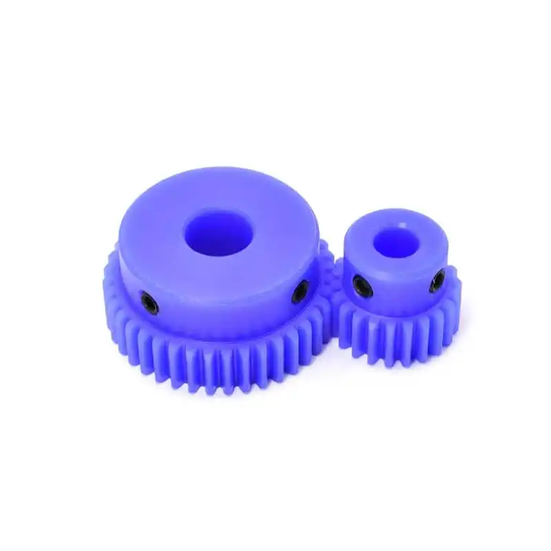 1Mod Blue Nylon Gear Motor Gear With Step 15 - 60Teeth Plastic Spur Gear Bore 5 6 7 8 10 12mm