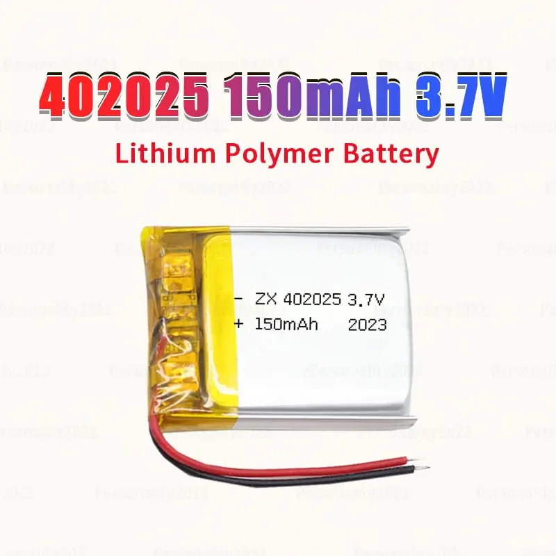 Baterie 3,7 V 402025 Bateria litowo-polimerowa Li Po 150 mAh do zestawu słuchawkowego Walkman Mp3 GPS Bluetooth Inteligentny zegarek Akumulator