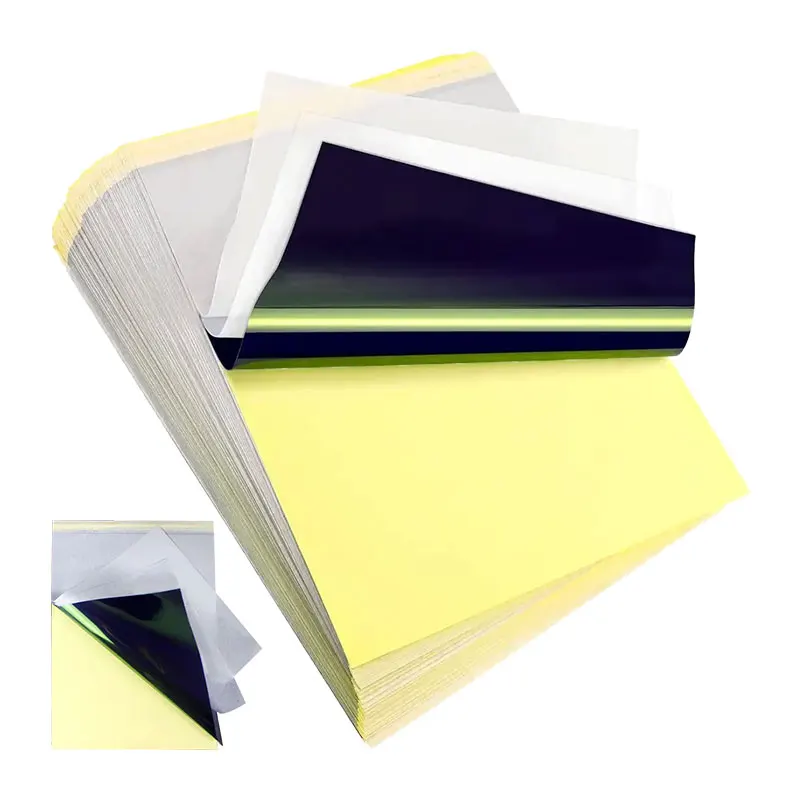 

DQFART 10/50/30/100 листов термобумаги для переноса татуировок формата А4 для трафаретного принтера и машины для татуировки - многоразовые принадлежности для трафаретов