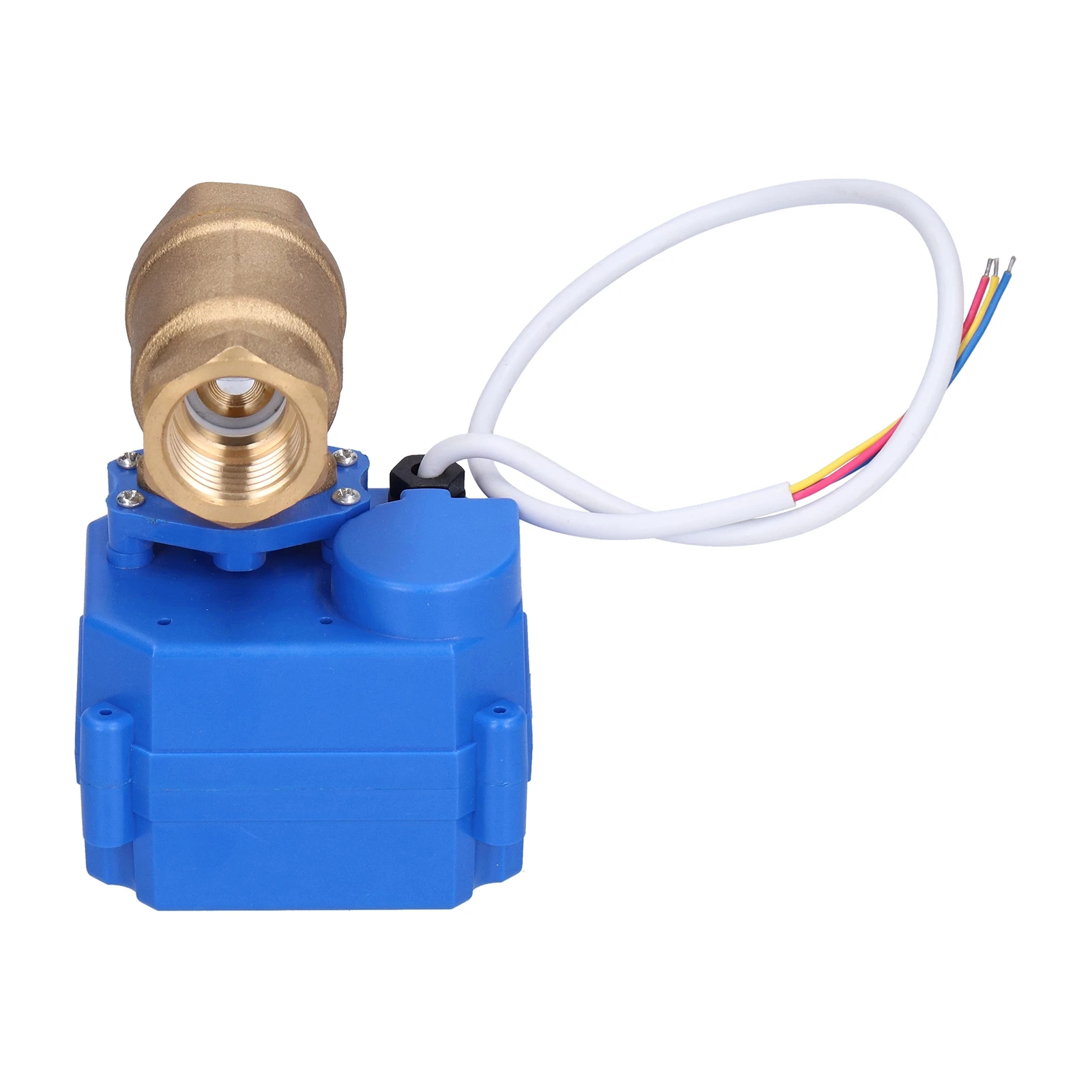 

Motorized Ball Valve DN15 Brass Mini Electric Hydraulic Pipe Fittings with Switch Indication DC9‑24V Hydraulic Pipe Fittings