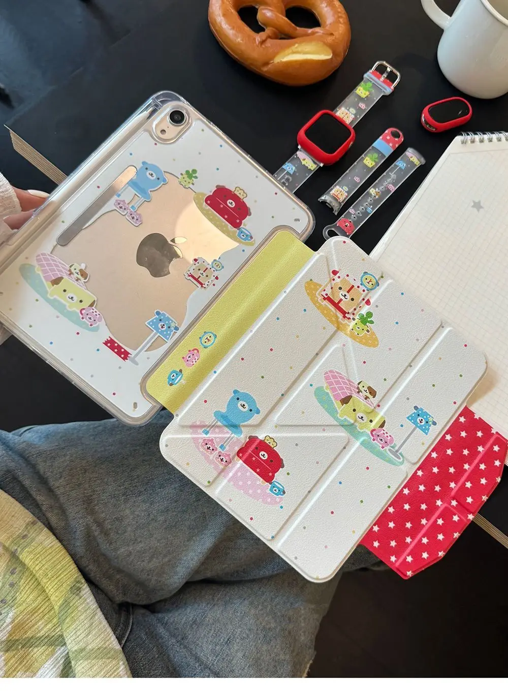 

Чехол Ins с корейским мультяшным персонажем и отсеком для ручки для iPhone iPad Mini 4 5 6 7 8 9 10 Air 1 2 3 4 5 6 7 M2 M3 A16 Pro M4 M5