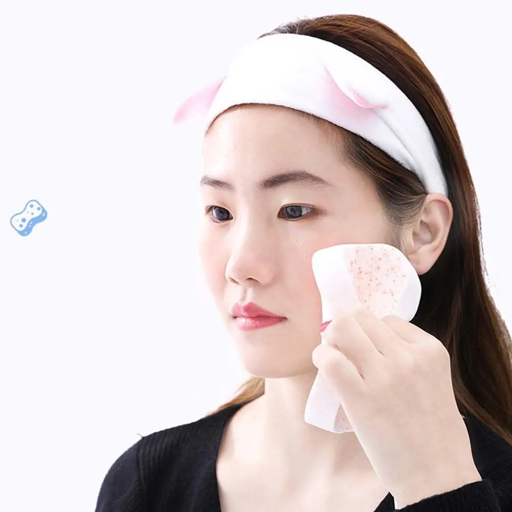 Skin Care ฟองน้ําแป้งพัฟ Face Cleanser Seaweed Clesnsing เครื่องสําอางค์พัฟล้างหน้าฟองน้ําทําความสะอาดกระพือบีบอัด Pad