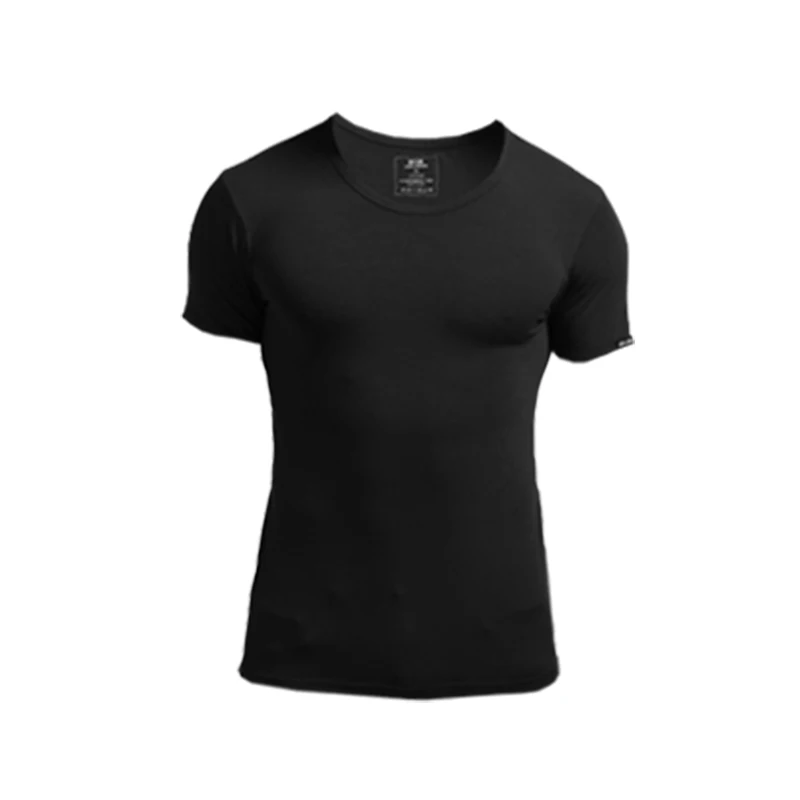1pc Modal männer unterwäsche Sommer kurzarm T-shirt Dünne rundhals engen slim-fit tank top sport einfarbig unterhemd
