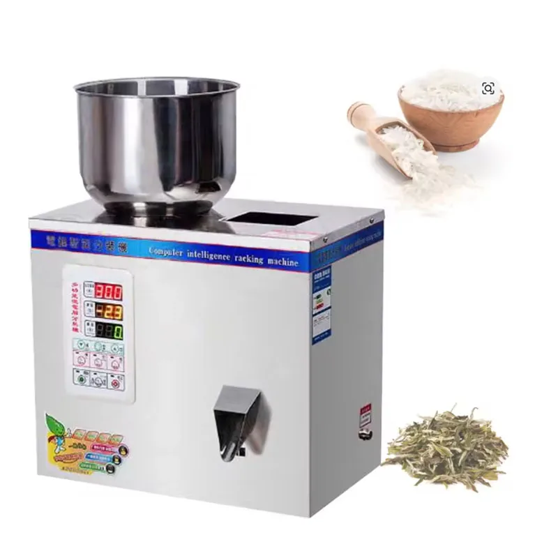 Auto Stainless Steel Particle Powder Bag Weighing Filling Machine Weighing Subpackage Device1-30g/1-50g