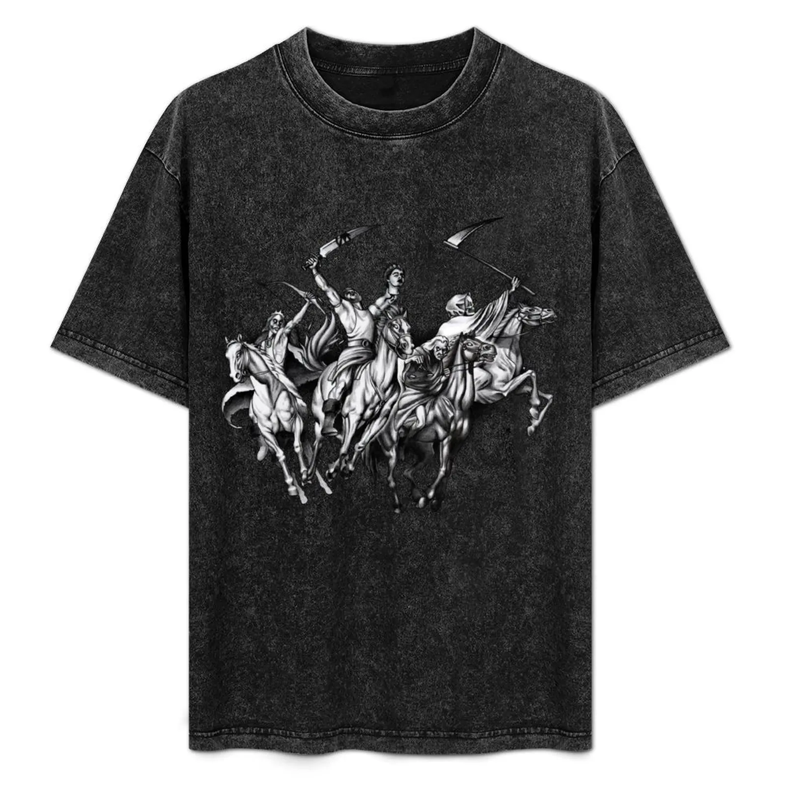 

Four Horseman of the Apocalypse T-Shirt Fashion Casual Short Sleeve T-Shirt